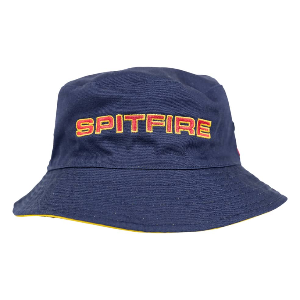Spitfire Classic 87' Swirl Bucket Hat - Reversible Navy / Gold / Red