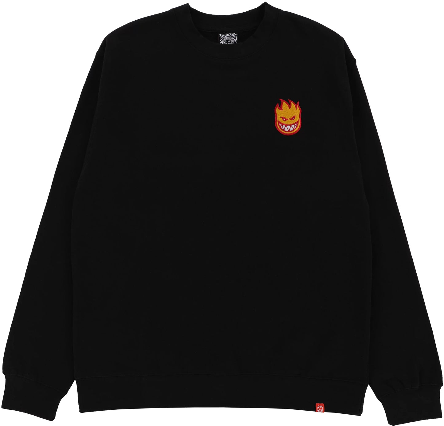 Spitfire Lil Bighead Crewneck Crew Sweatshirt - Black / Red / Gold / White