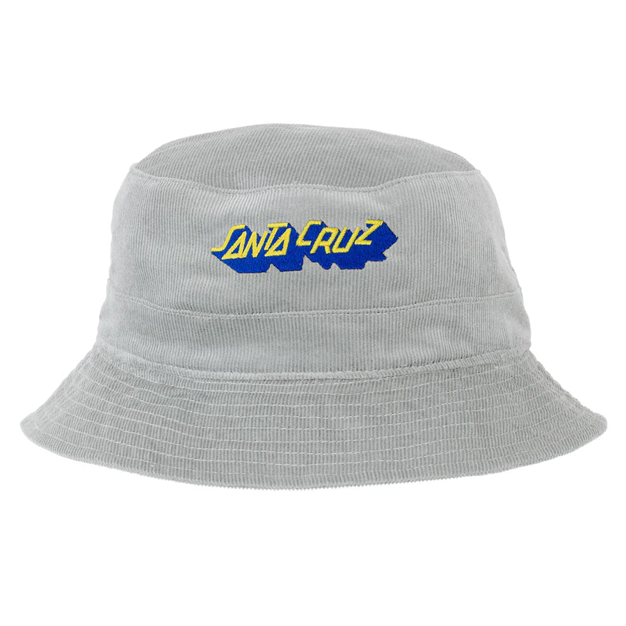 Santa Cruz Step Strip Bucket Hat - Light Grey