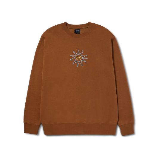 HUF Sun Guy Crewneck Sweatshirt - Rubber