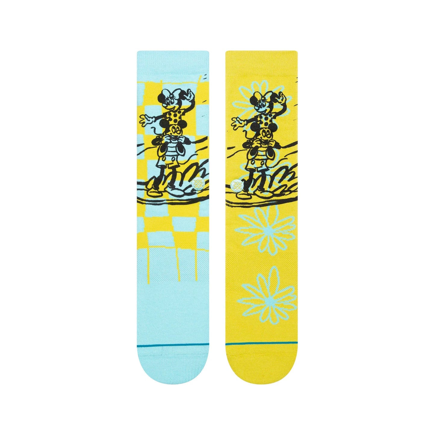 Disney 100 x Stance Tandem by Russ Pope Mickey Mouse Crew Socks - Blue