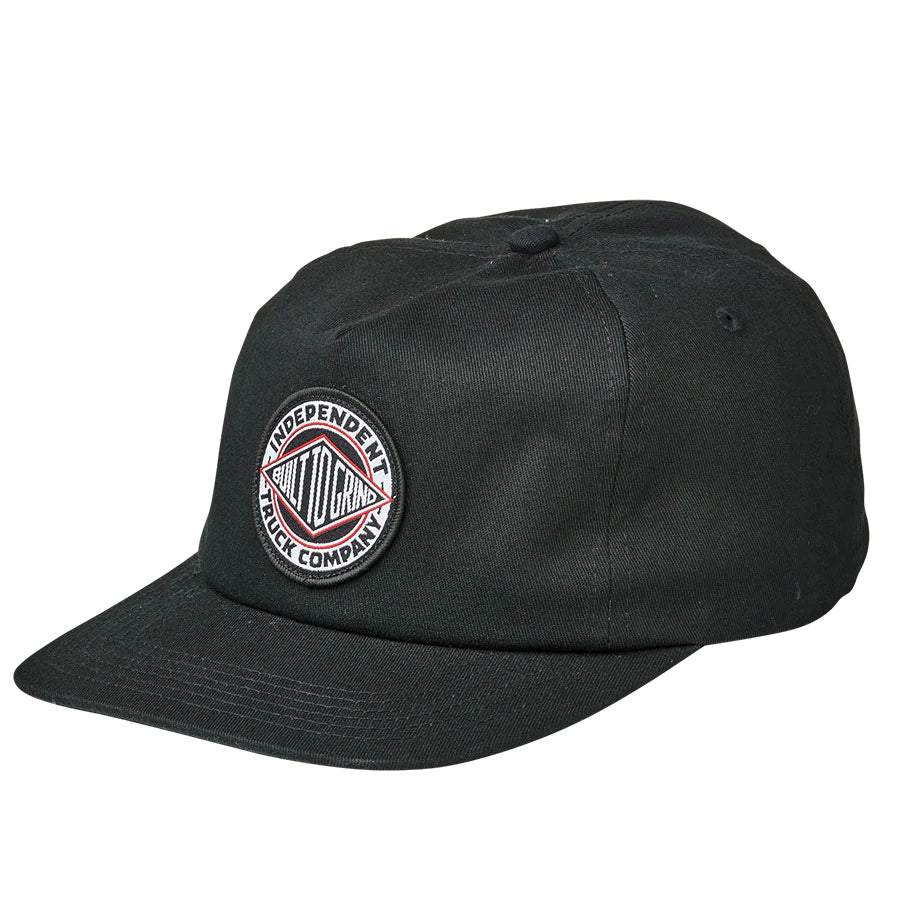 Independent RTB Summit Unstructured Mid Snapback Hat - Black