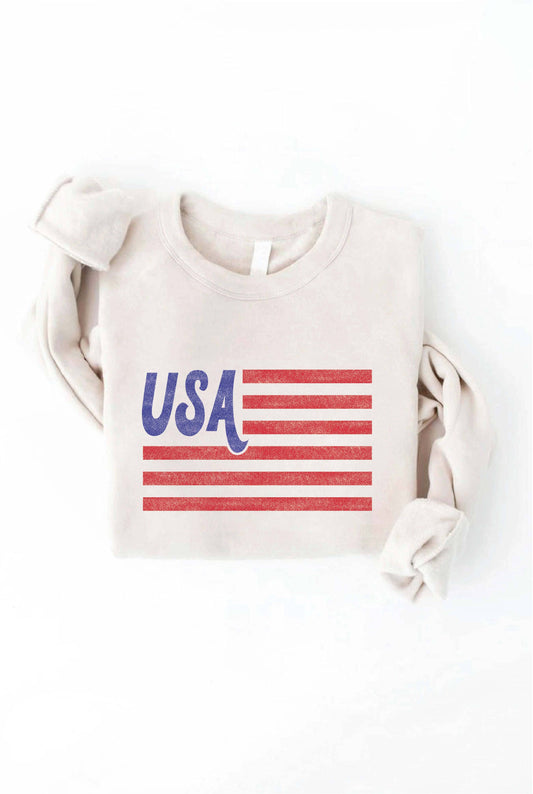 USA FLAG Crewneck Sweatshirt