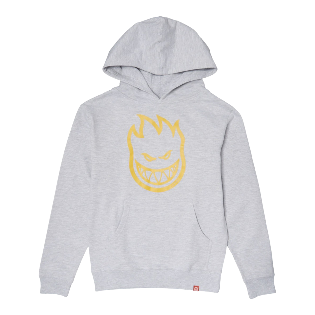 Spitfire Youth Bighead Hoodie - Heather Grey/Gold