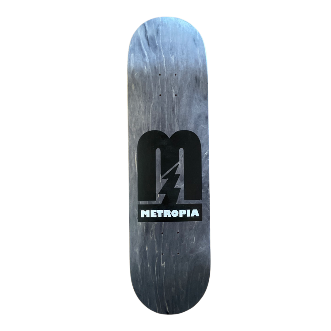 Metropia Logo Deck Black 8.5