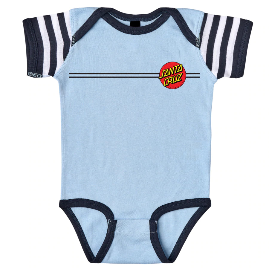 Santa Cruz Baby One Piece - Blue/Navy/White Stripe