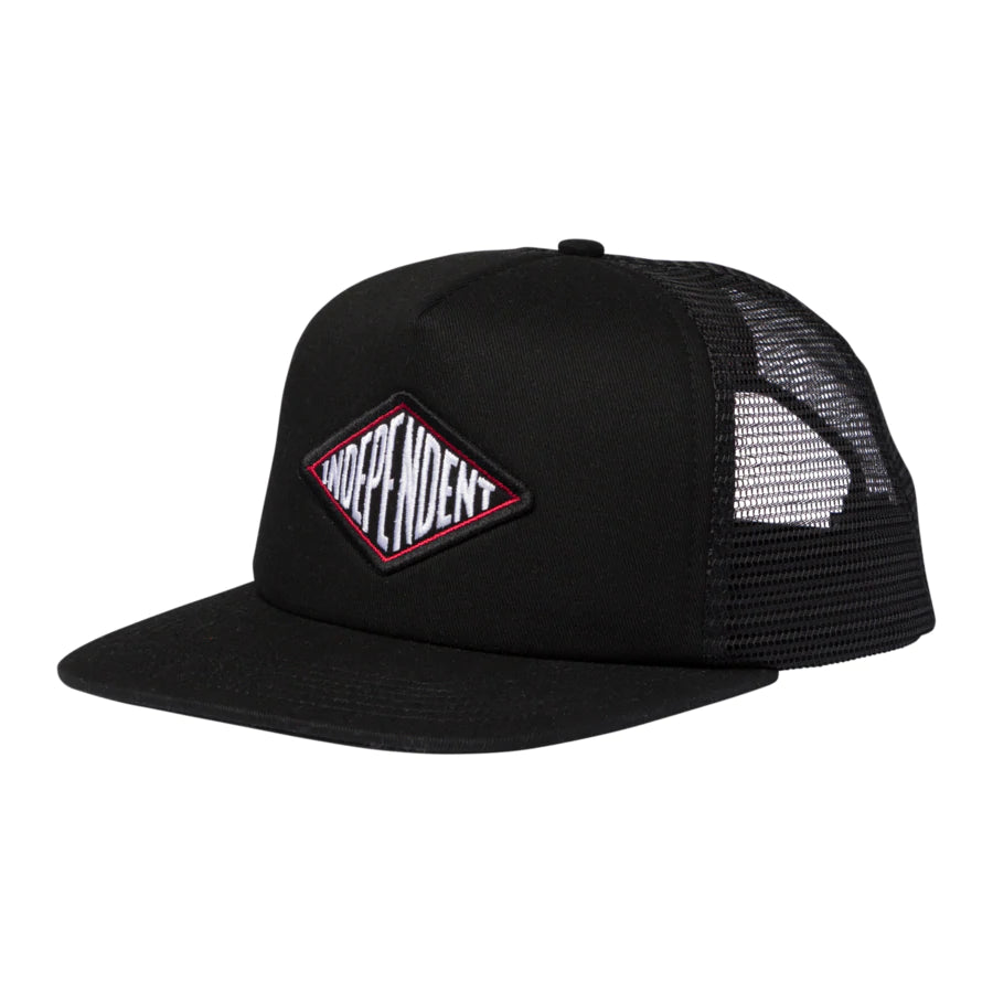 Independent Turn and Burn Mesh Trucker Mid Hat - Black